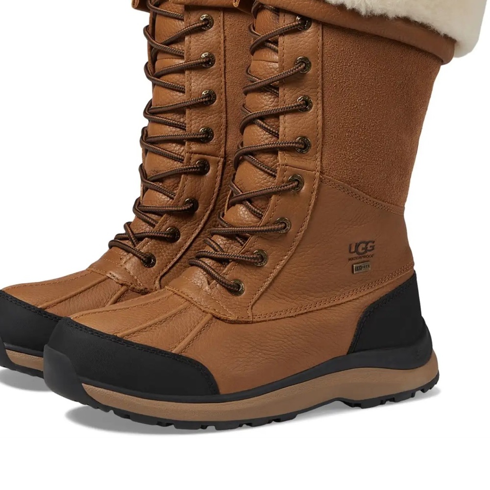 UGG Tan and Cream Cozy Boots
